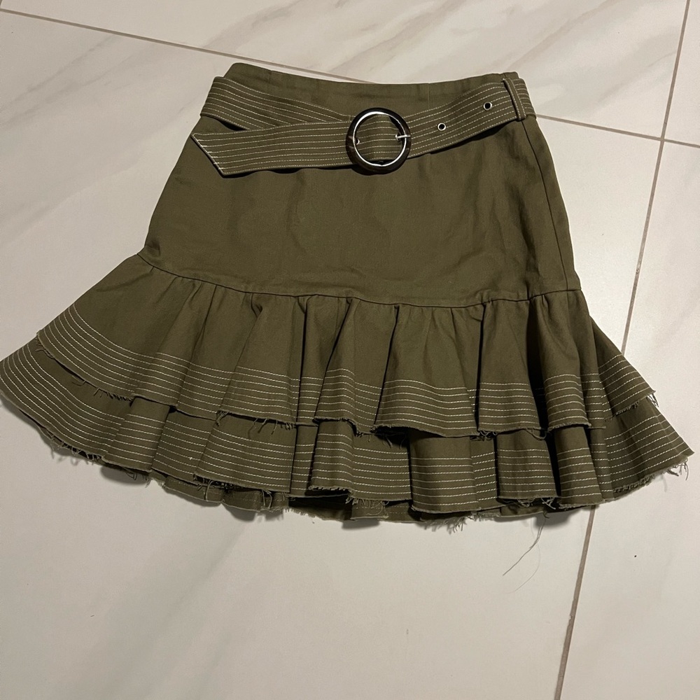 Dark green skirt